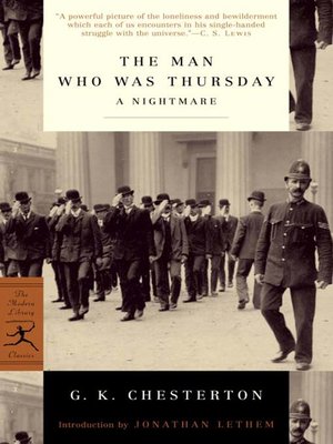 The Man Who Was Thursday - ebook